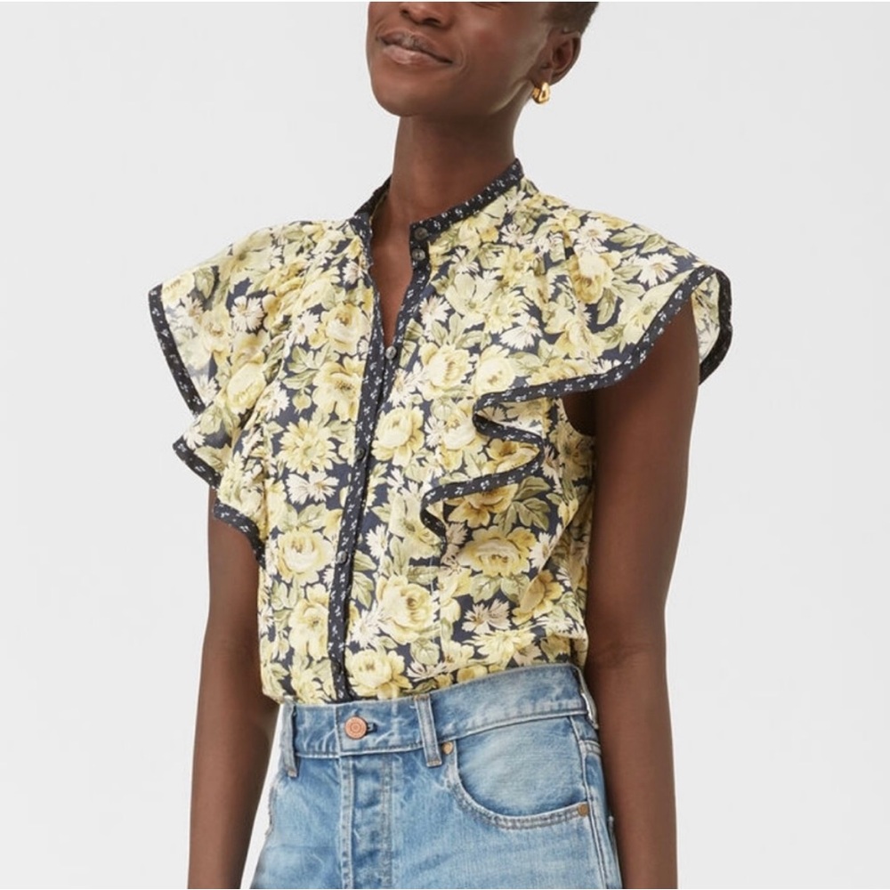 La Vie by Rebecca Taylor Serena Ruffled Top